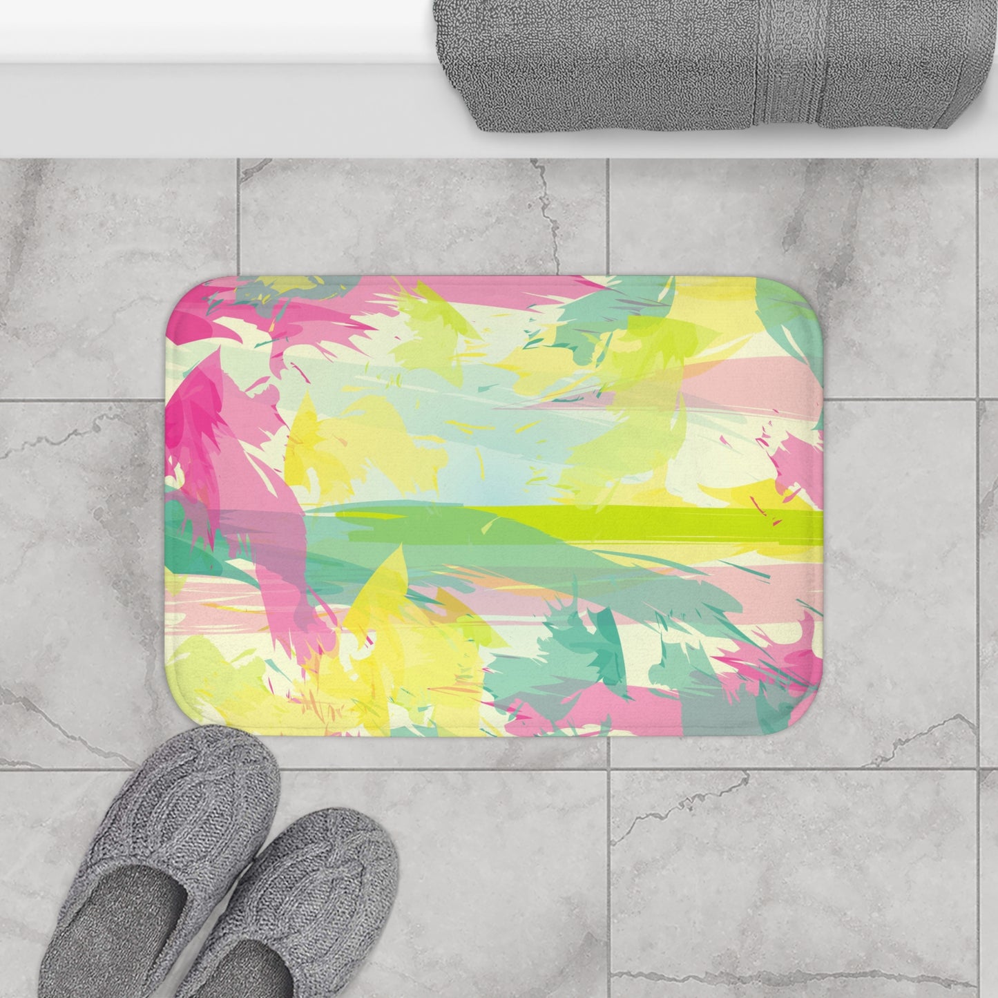 Creative Tie-dye Look Bath Mat