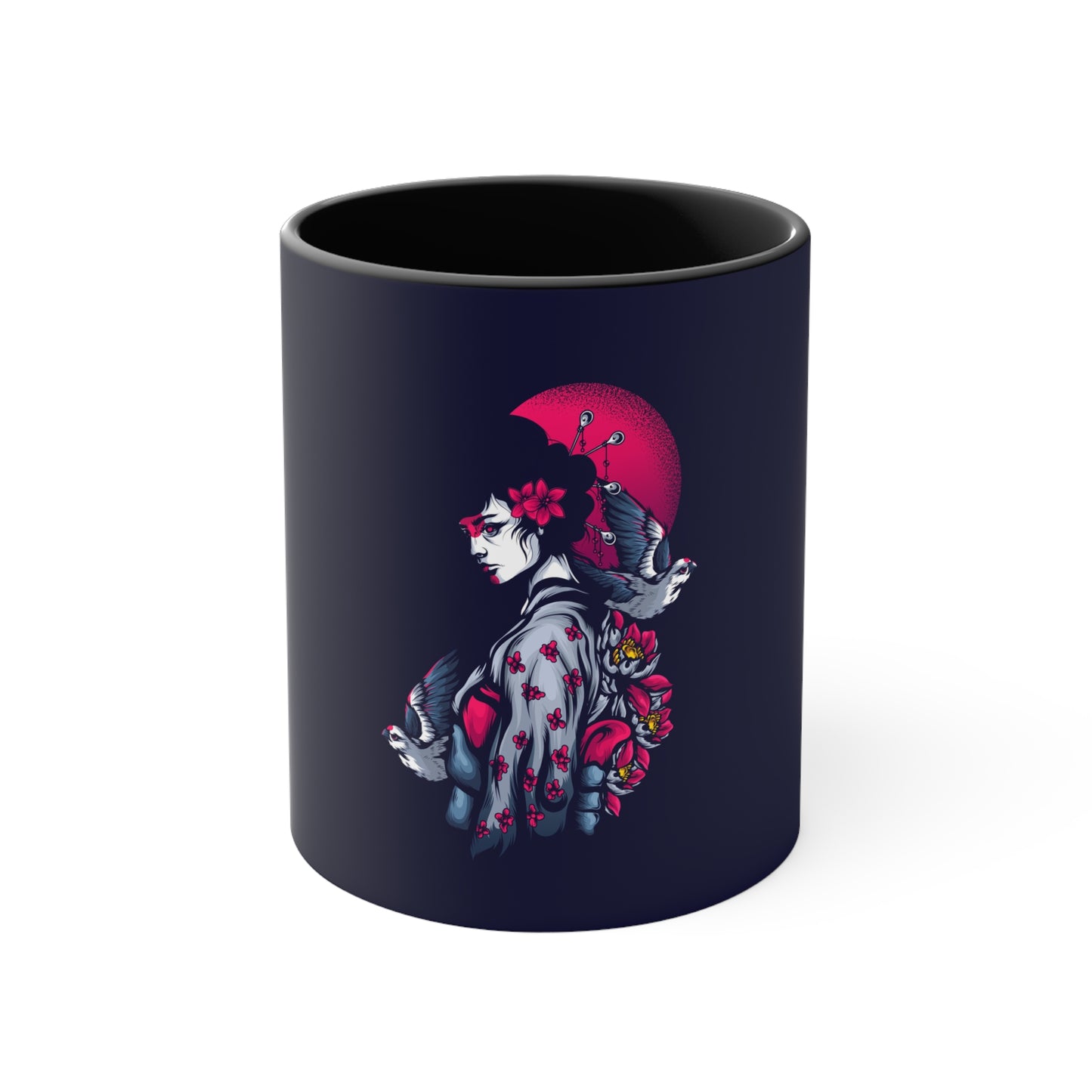 Story of A Geisha Aesthetic Accent Coffee Mug, 11oz