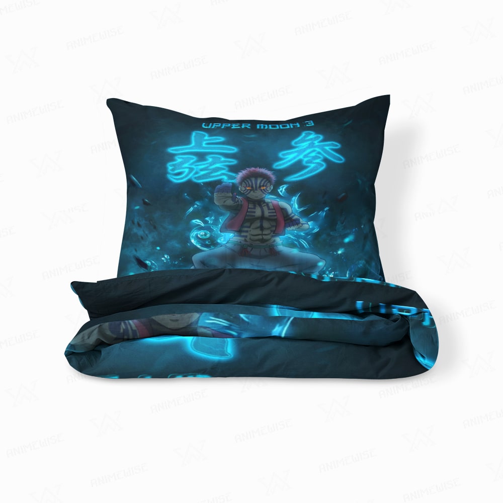Akaza Upper Moon Demon 3 Demon slayer Comforter Set