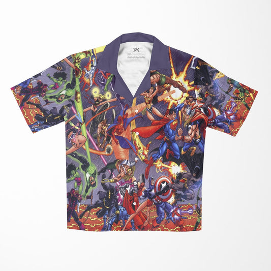 All Comic Hero Fight Hawaiian Shirt