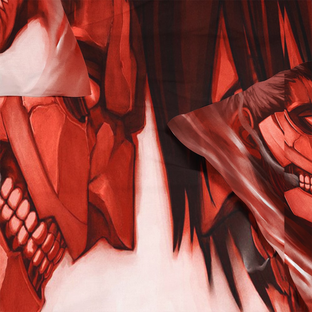 Armored Titan War Hammer Titan Face Off Comforter Set