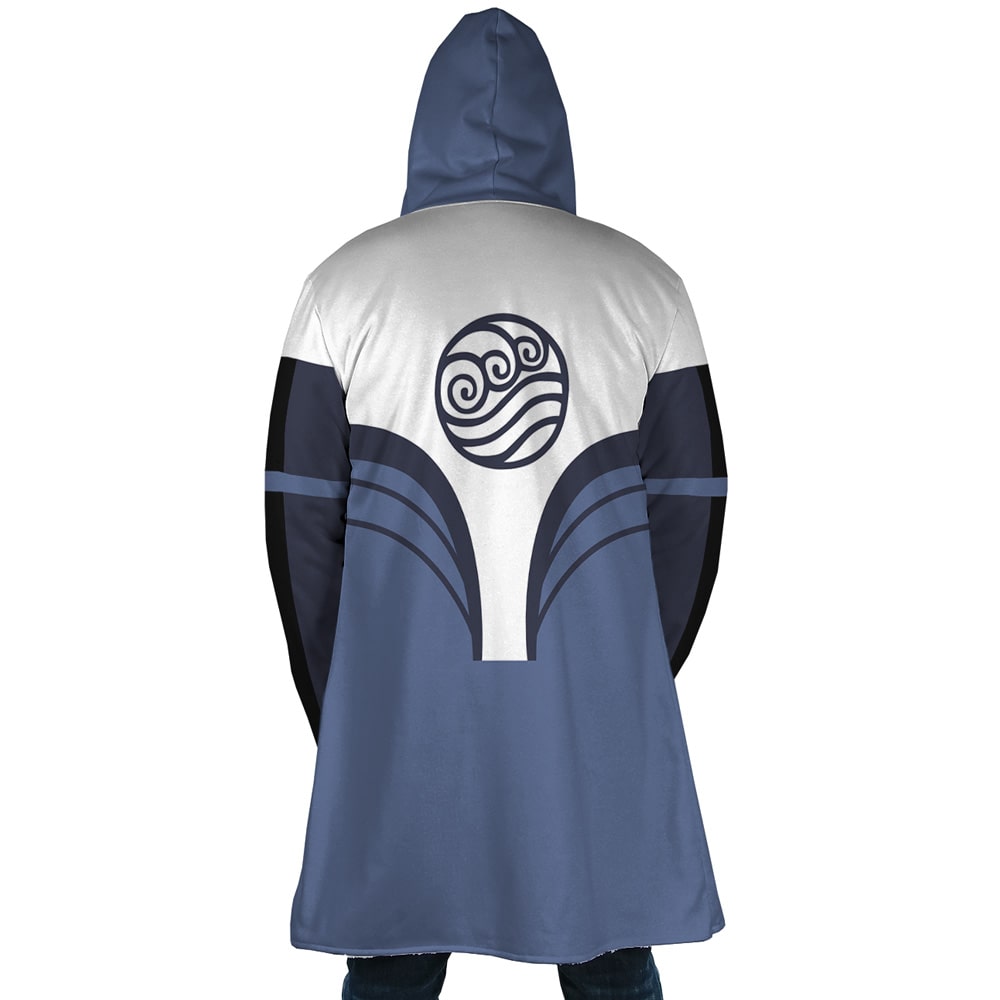 Avatar Water Tribe Emblem Fleece Hooded Cloak Coat