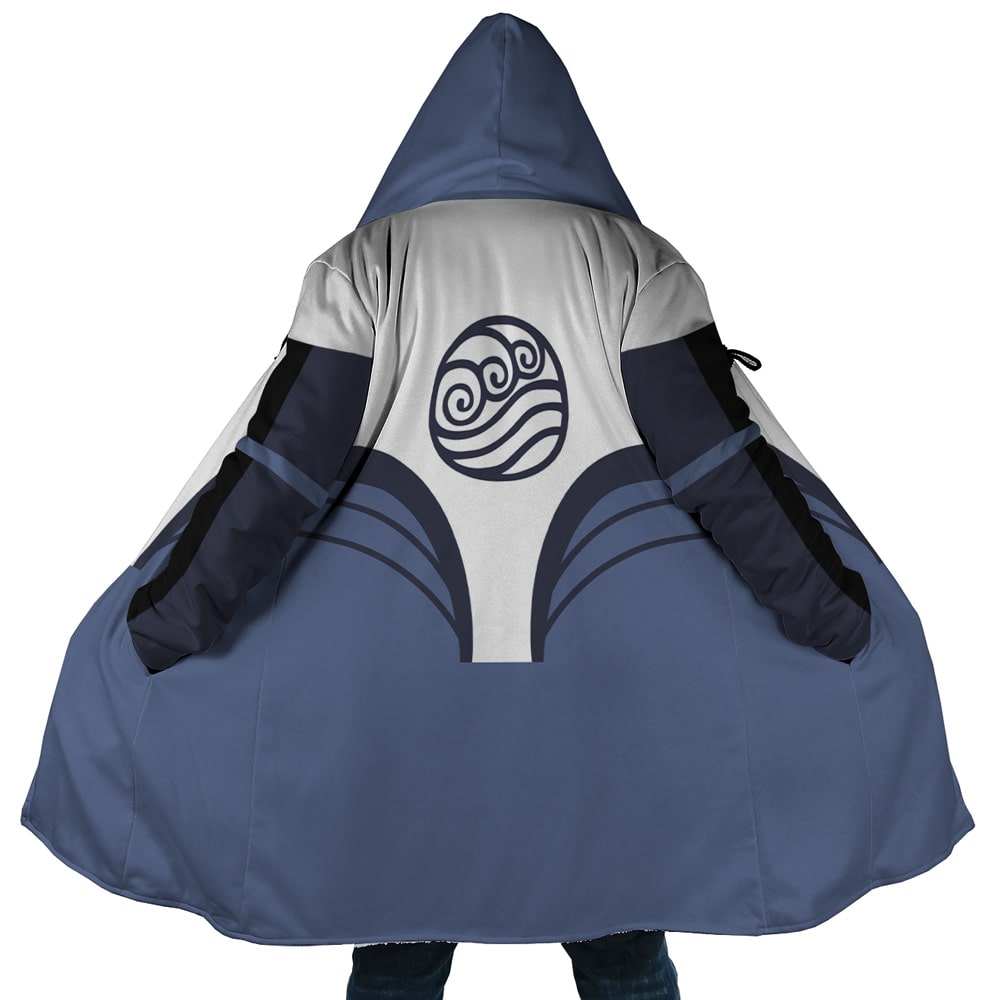 Avatar Water Tribe Emblem Fleece Hooded Cloak Coat