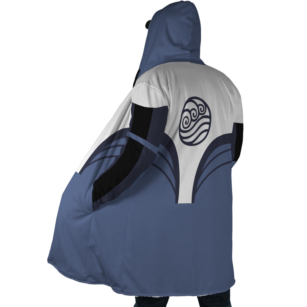 Avatar Water Tribe Emblem Fleece Hooded Cloak Coat