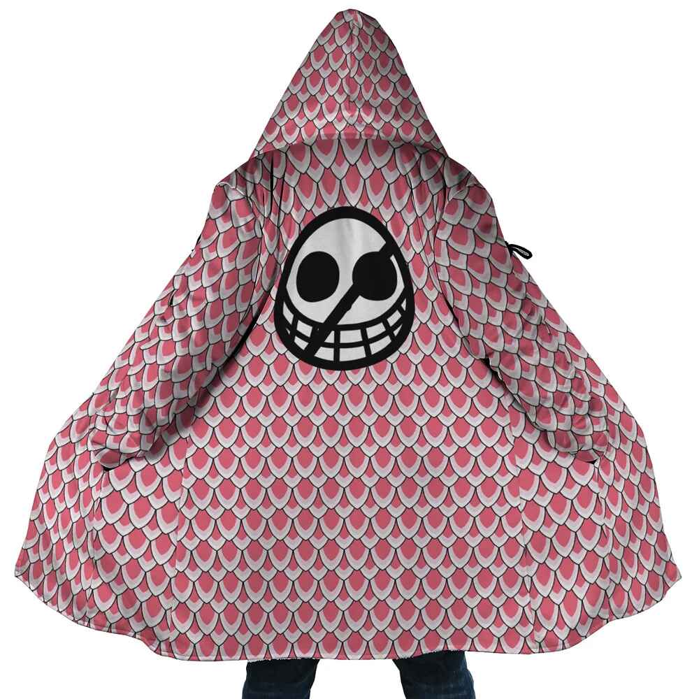 Doflamingo One Piece Hooded Cloak Coat