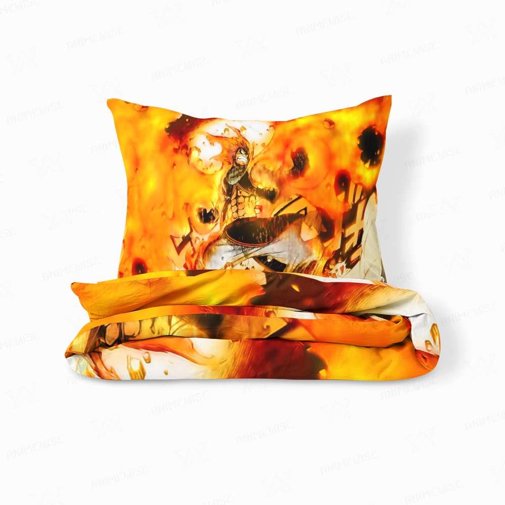 Dragon Slayer Natsu Dragneel Fire Fist Comforter Set