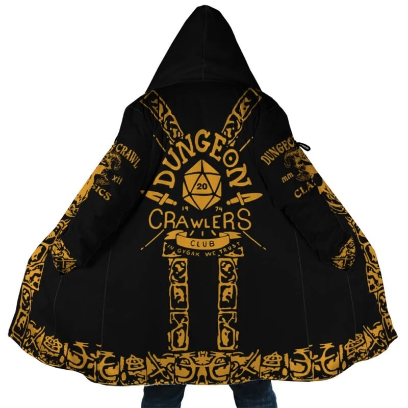 Dungeon Crawler D&D Hooded Cloak Coat