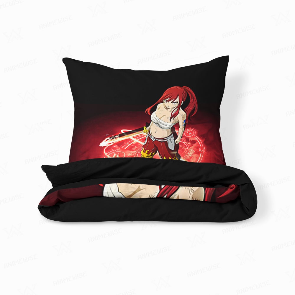 Erza scarlet Clear Heart Fairy Tail Comforter Set