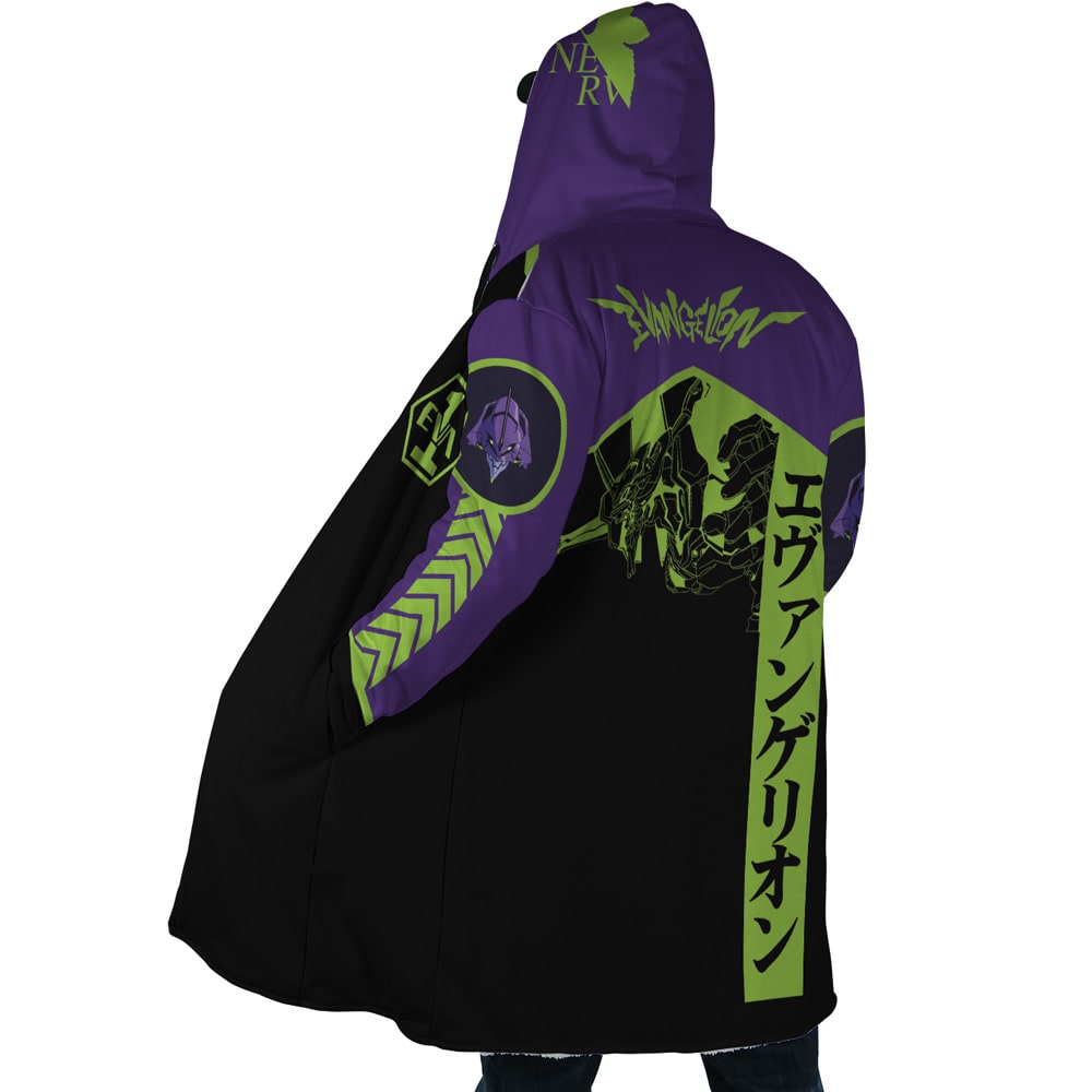 Neon Genesis Evangelion Eva 1 Hooded Cloak Coat