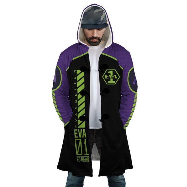 Neon Genesis Evangelion Eva 1 Hooded Cloak Coat