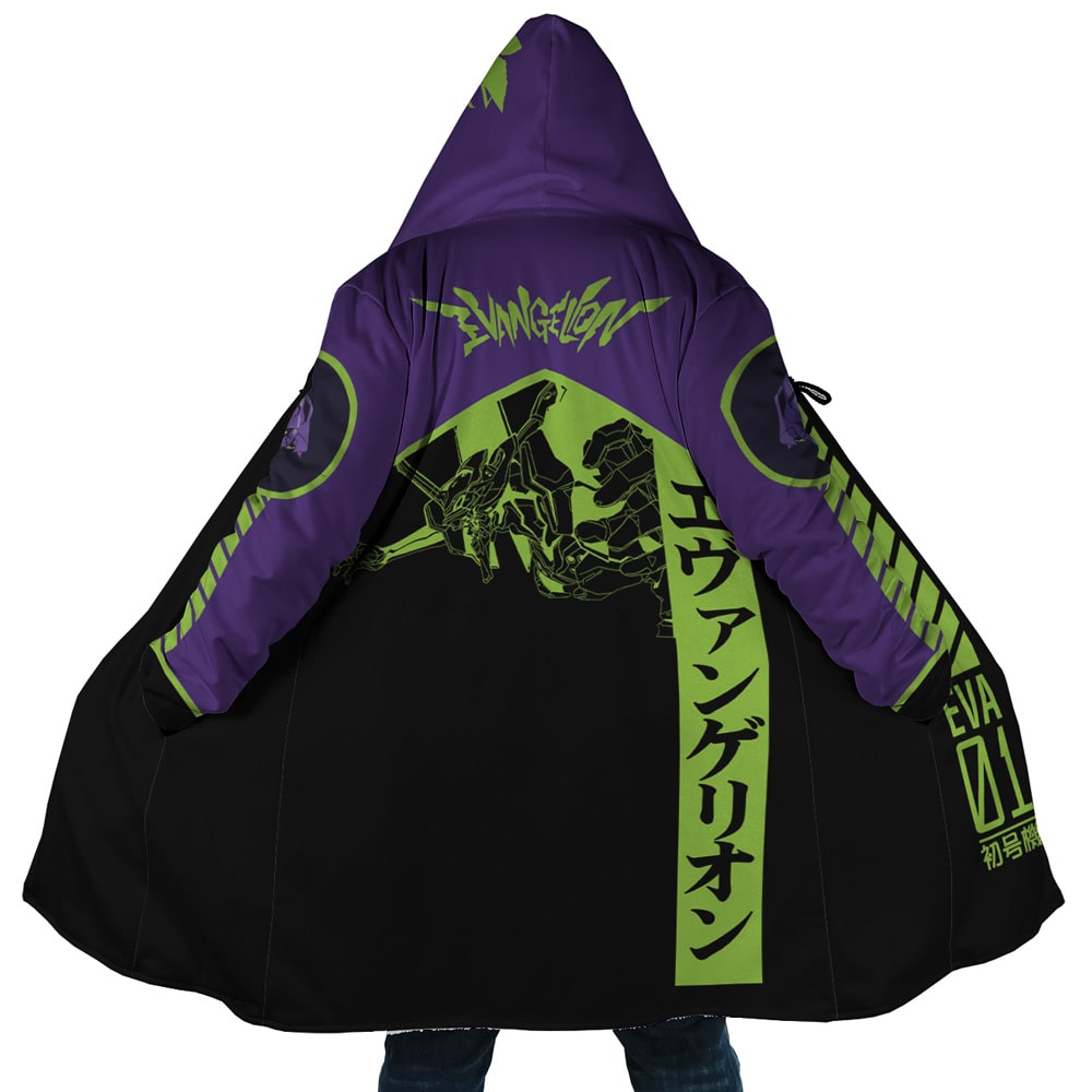 Neon Genesis Evangelion Eva 1 Hooded Cloak Coat