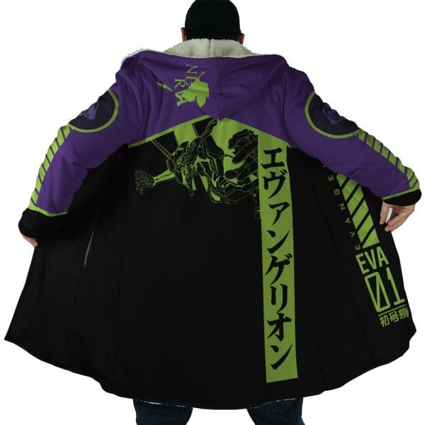 Neon Genesis Evangelion Eva 1 Hooded Cloak Coat