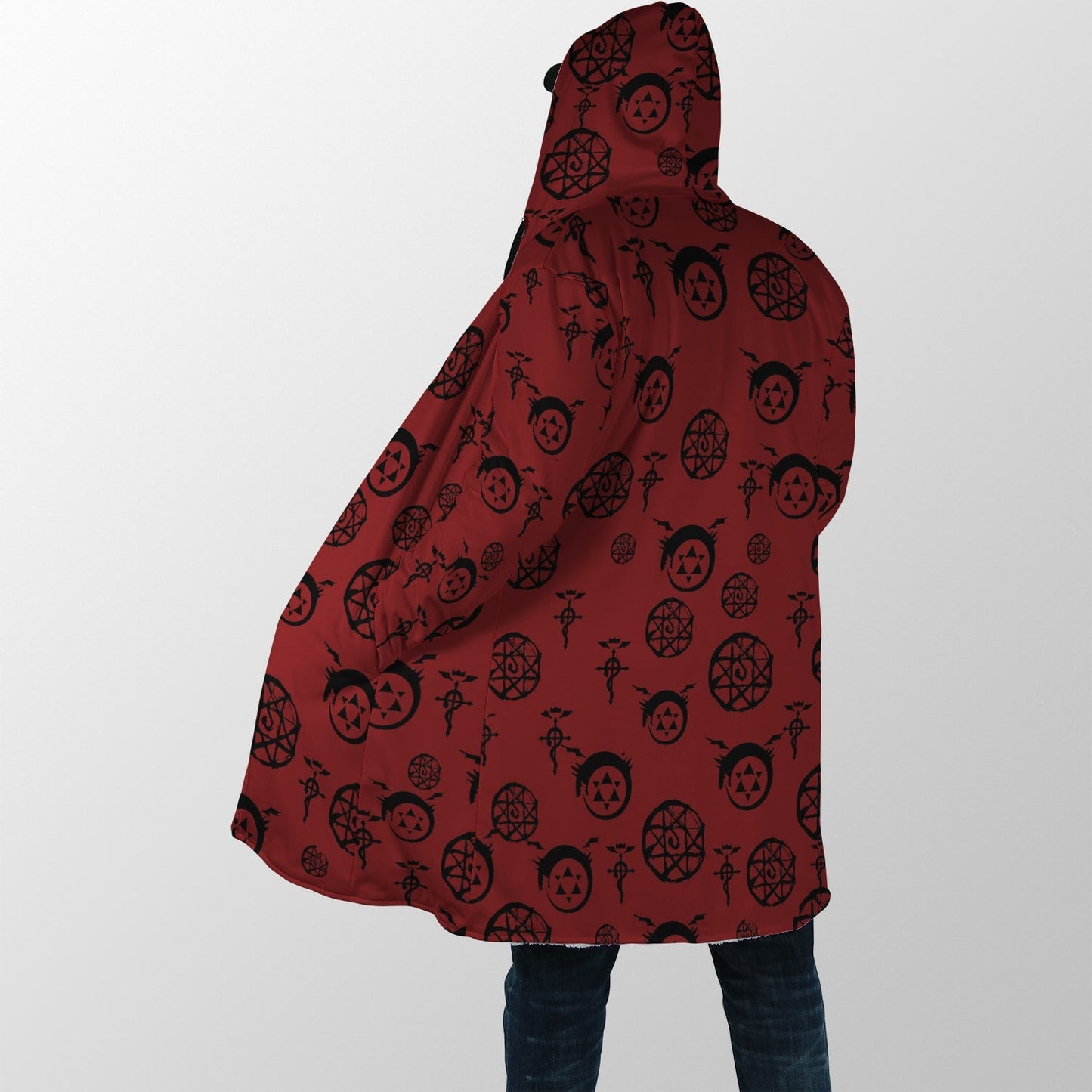 Fullmetal Alchemist Transmutation Circle Hooded Cloak Hood