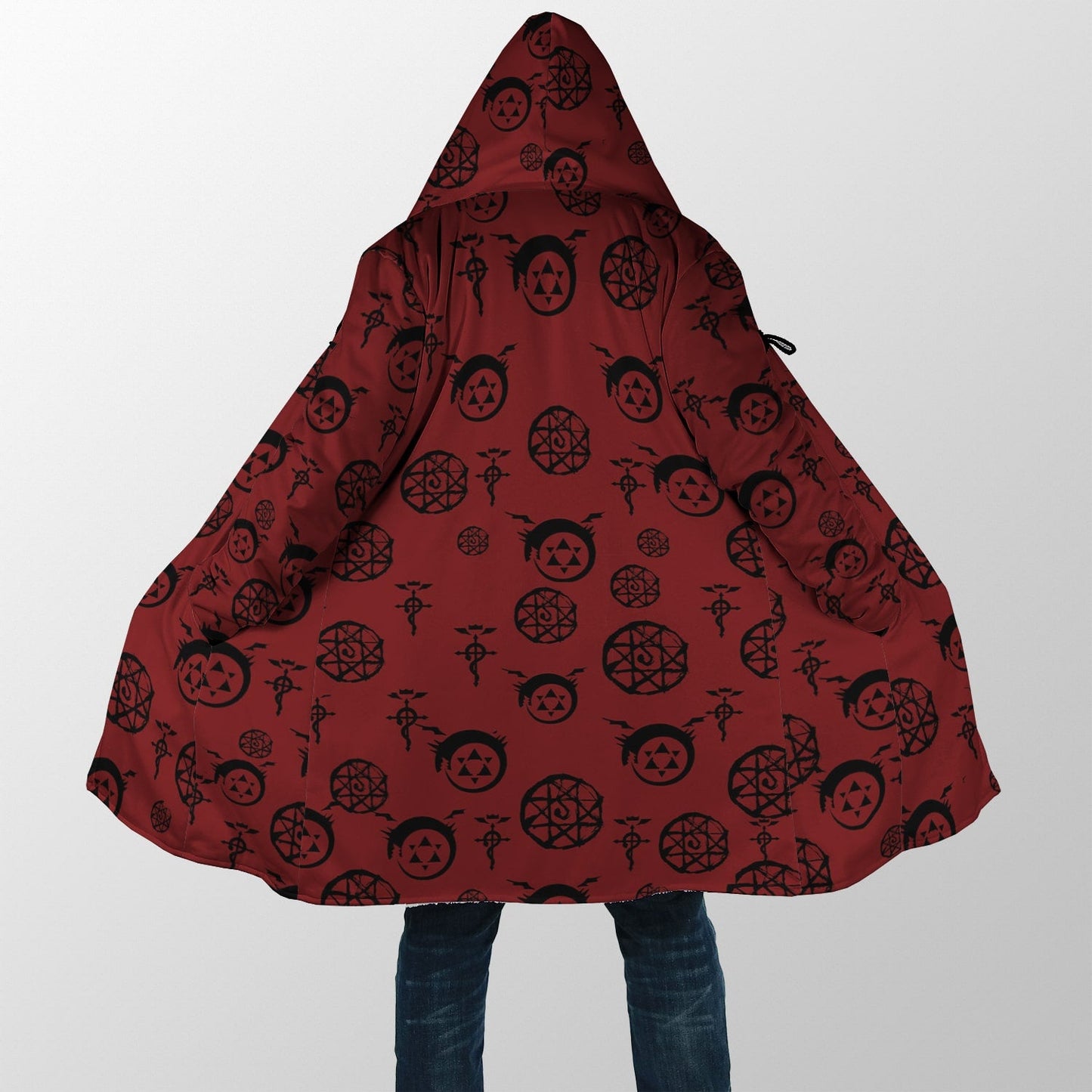 Fullmetal Alchemist Transmutation Circle Hooded Cloak Hood