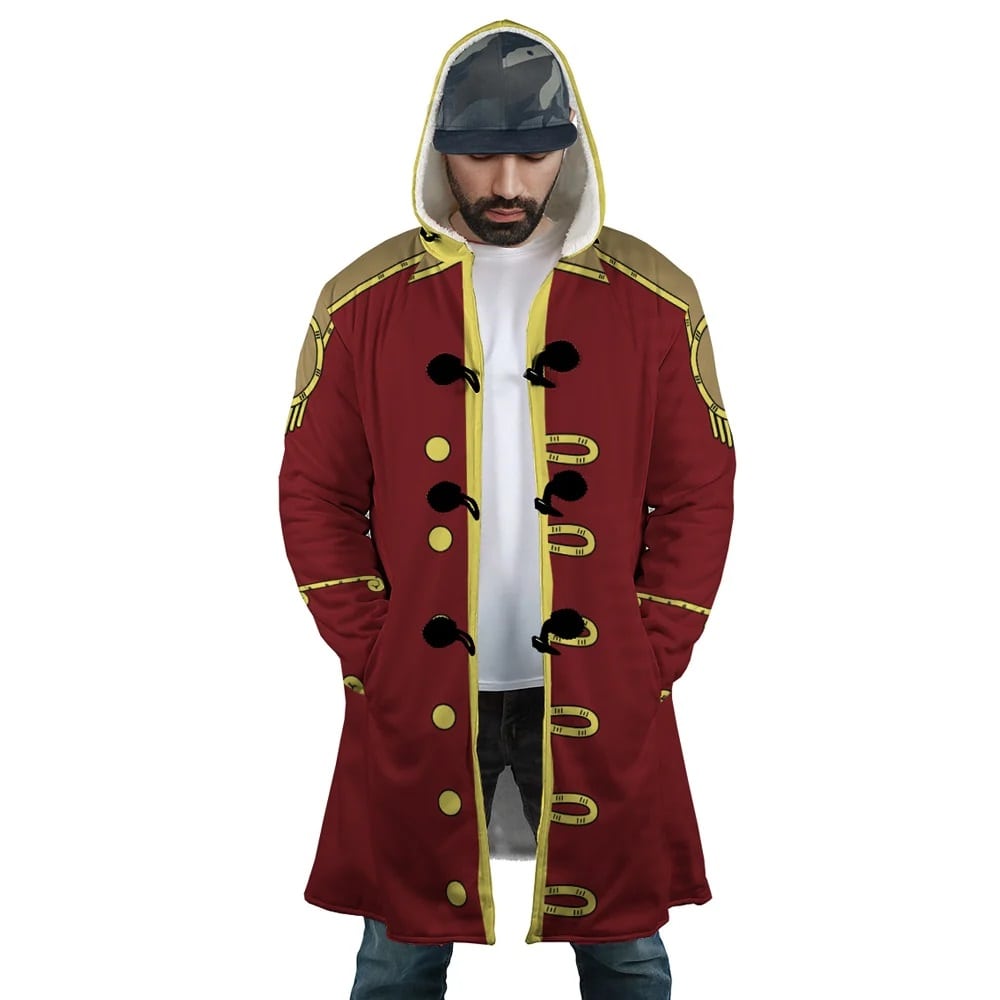 Gol D Roger King of The Pirates One Piece Hooded Cloak Coat