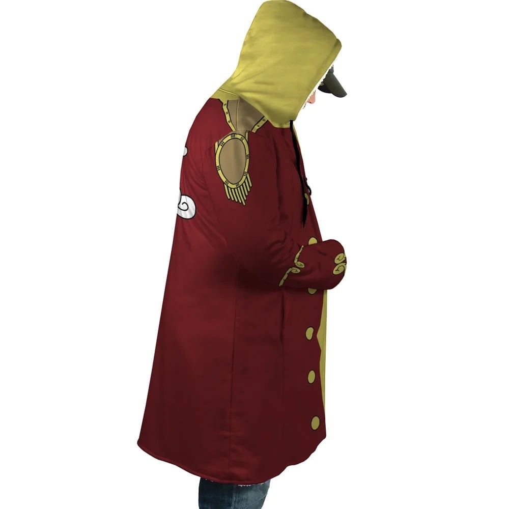 Gol D Roger King of The Pirates One Piece Hooded Cloak Coat