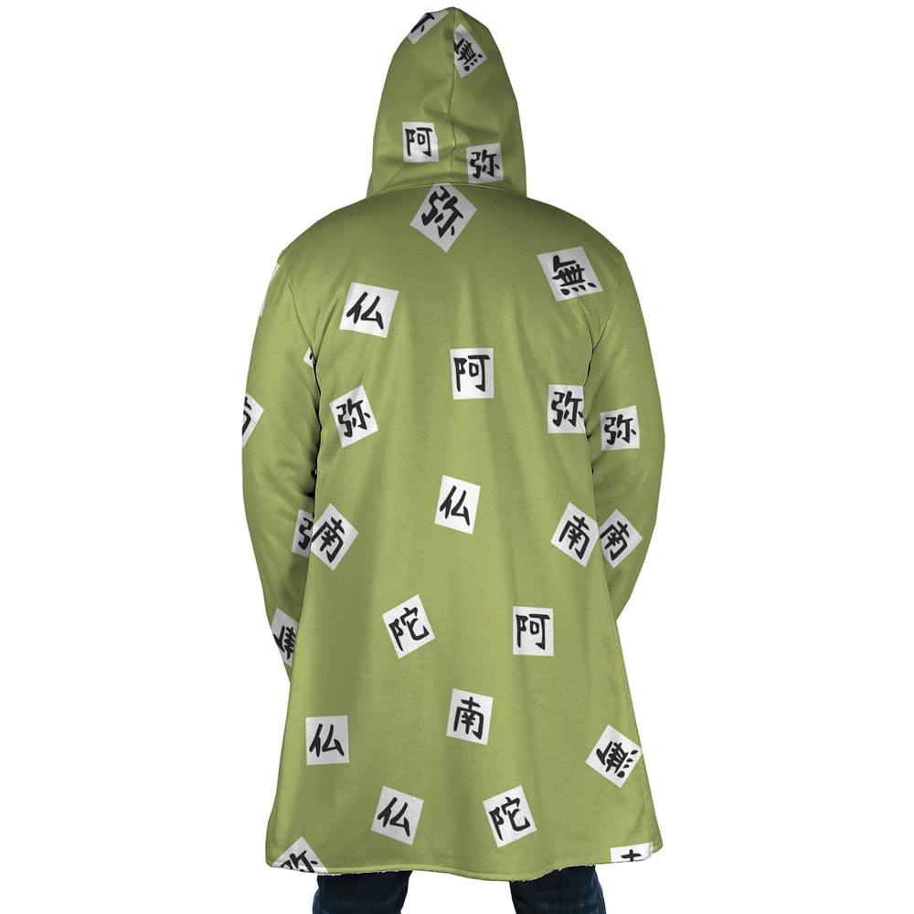Gyomei Himejima Stone Hashira Demon Slayer Hooded Cloak Coat