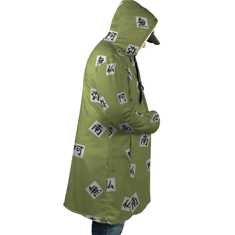 Gyomei Himejima Stone Hashira Demon Slayer Hooded Cloak Coat