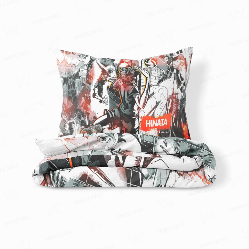 Hinata Manga Look Brushed Haikyu Comforter Set