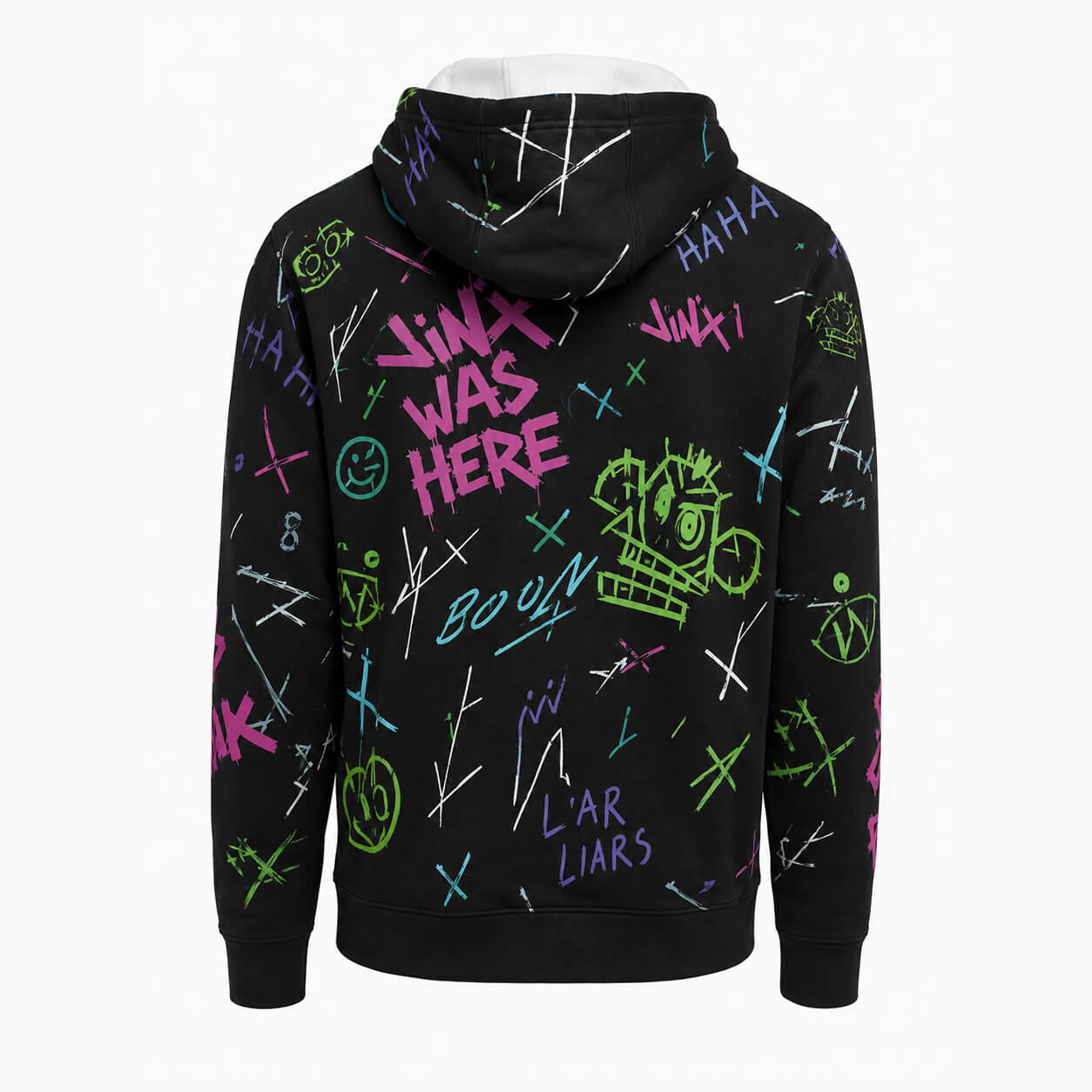 Jinx Graffiti Arcane Pullover Hoodie