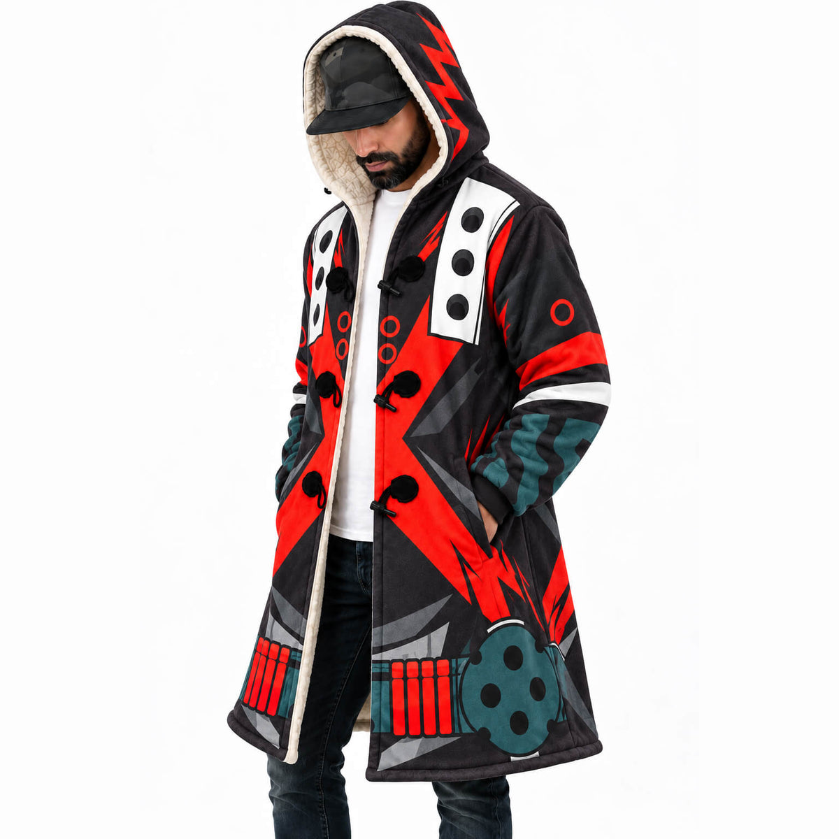 Katsuki Bakugo Hooded Cloak Coat