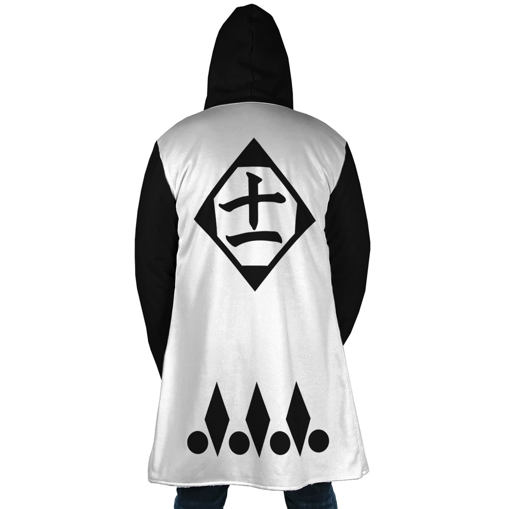 Kenpachi Zaraki Bleach Hooded Cloak Coat