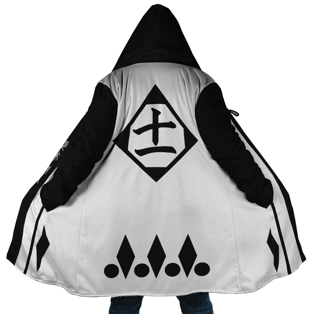 Kenpachi Zaraki Bleach Hooded Cloak Coat