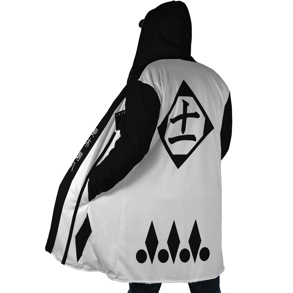 Kenpachi Zaraki Bleach Hooded Cloak Coat