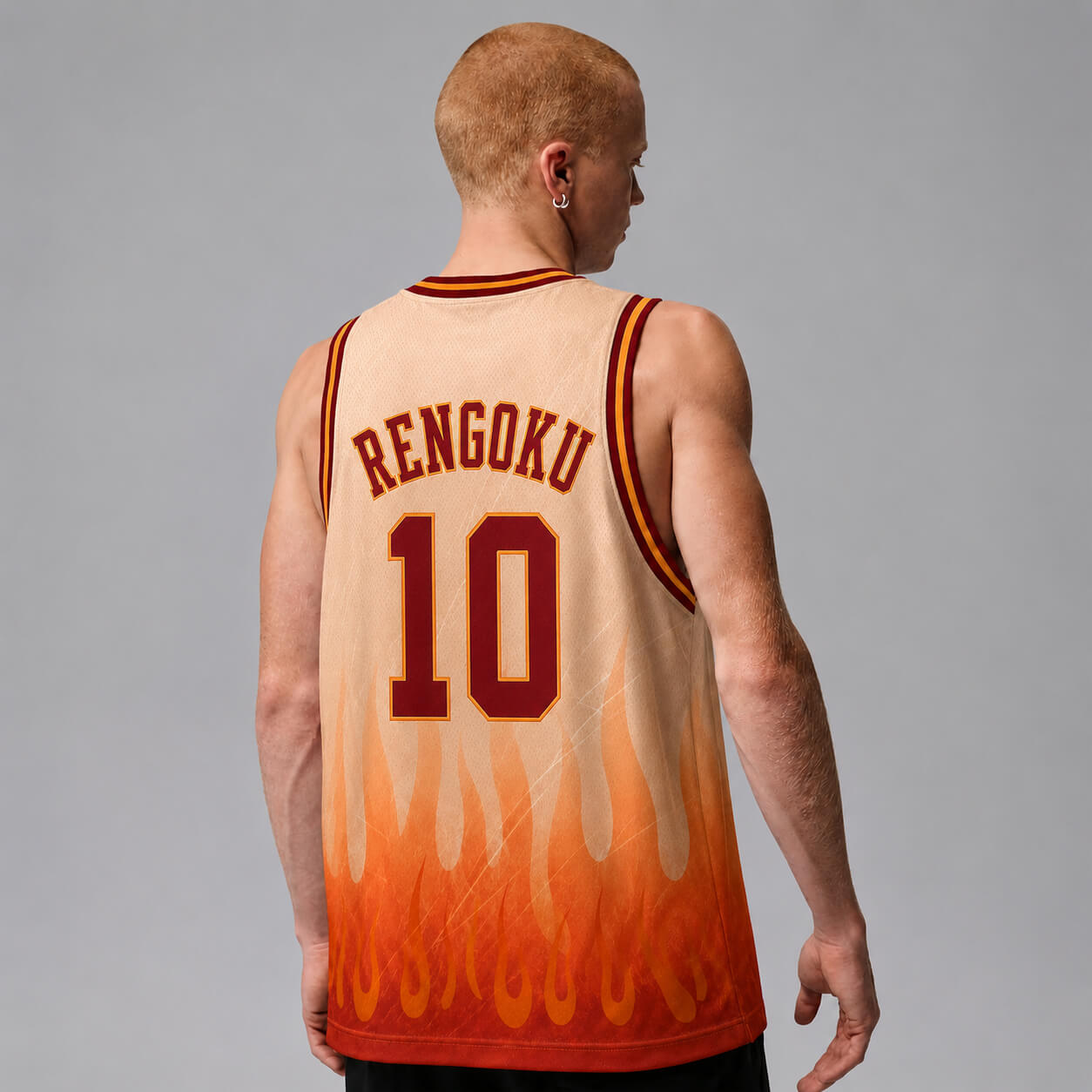 Rengoku Hashira Demon Slayer Basketball Jersey