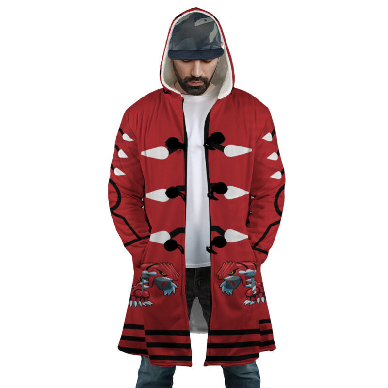 Legendary Groudon Pokemon Hooded Cloak Coat
