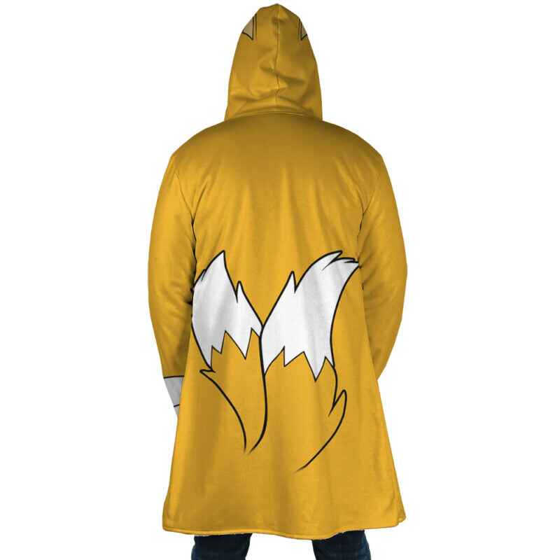 Miles Tails Power Sonic The Hedgehog Hooded Cloak Coat