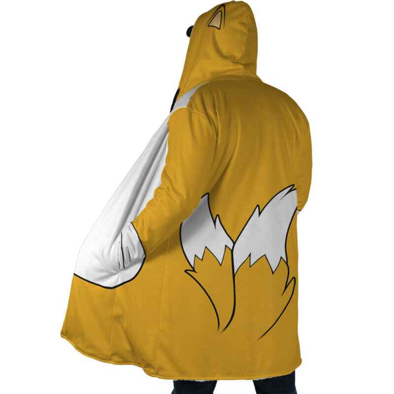 Miles Tails Power Sonic The Hedgehog Hooded Cloak Coat