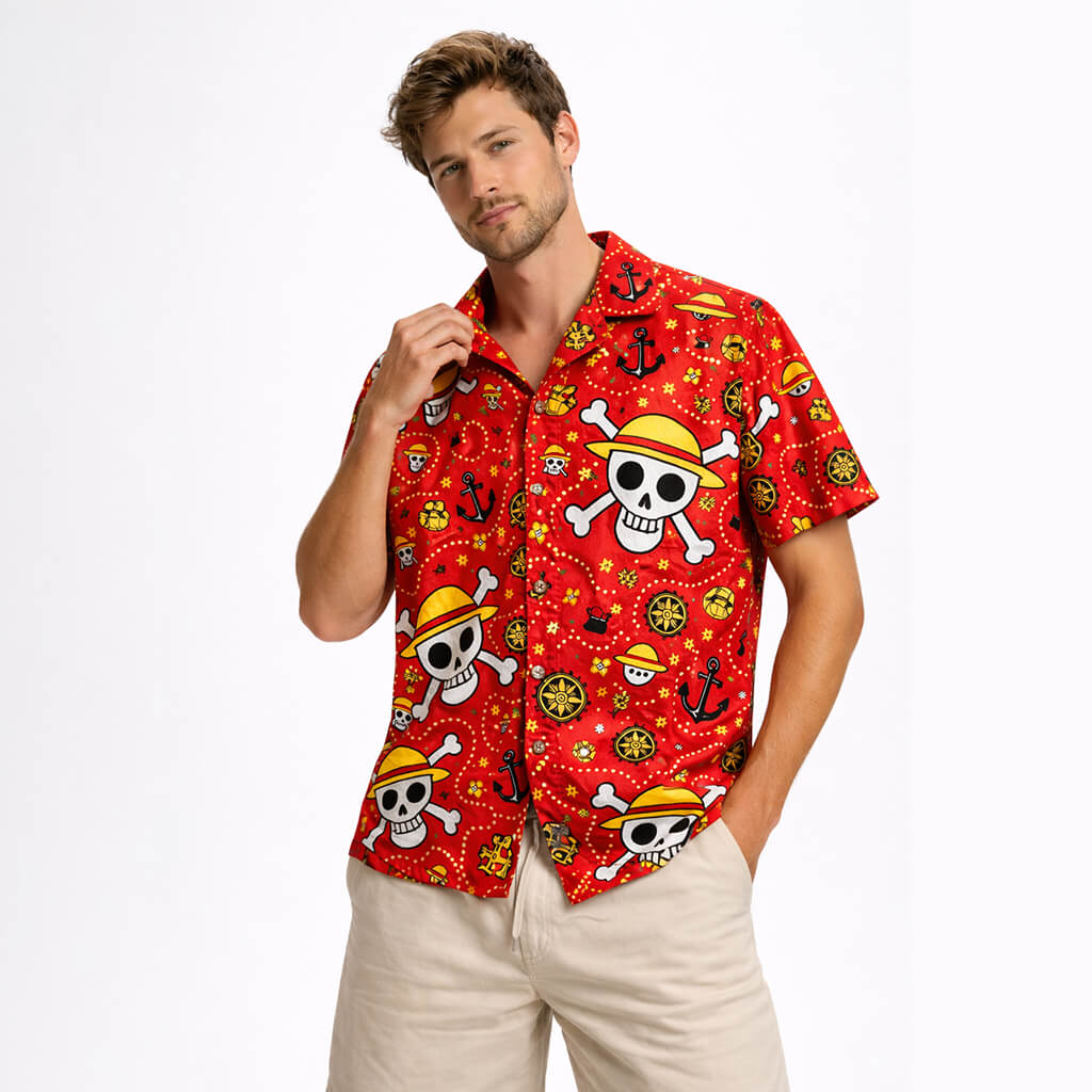 Luffy Straw Hat Pirates Hawaiian Shirt