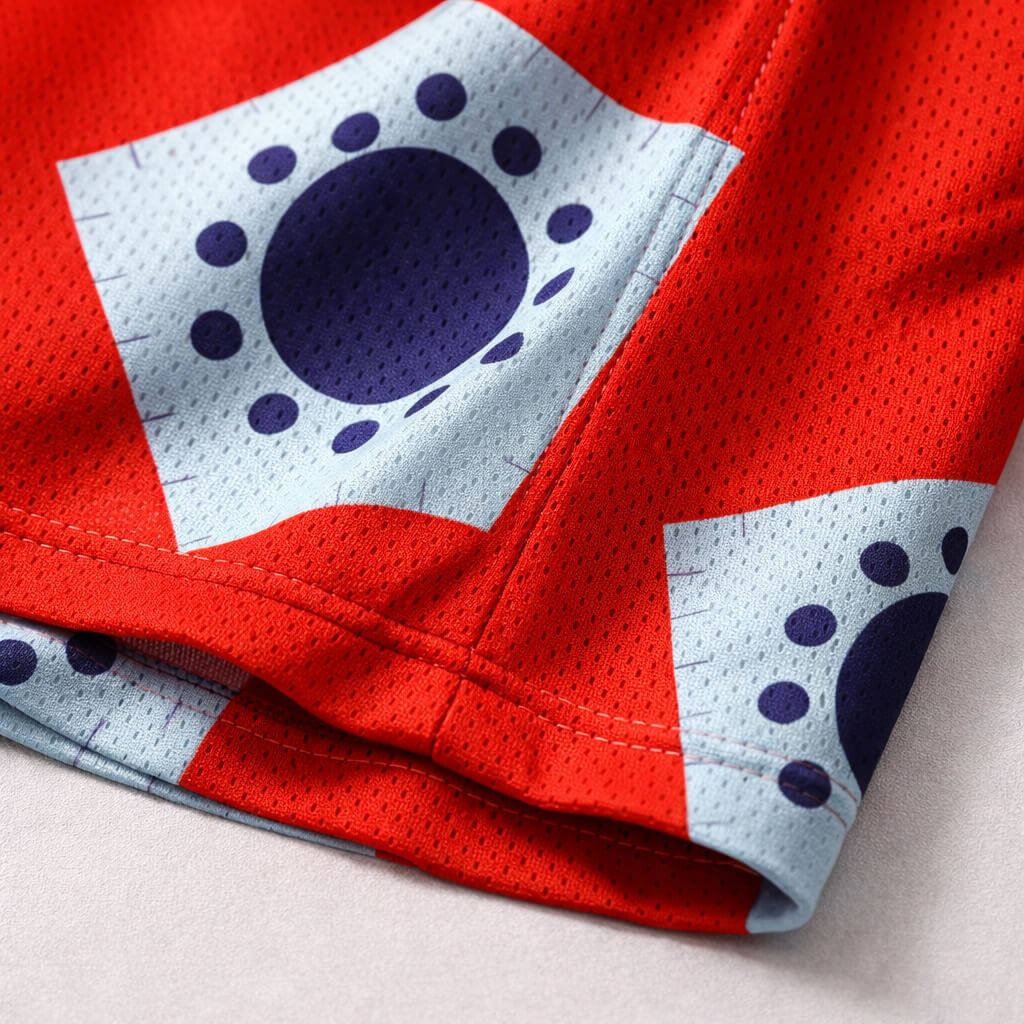 One Piece Luffy Wano Mesh-Shorts