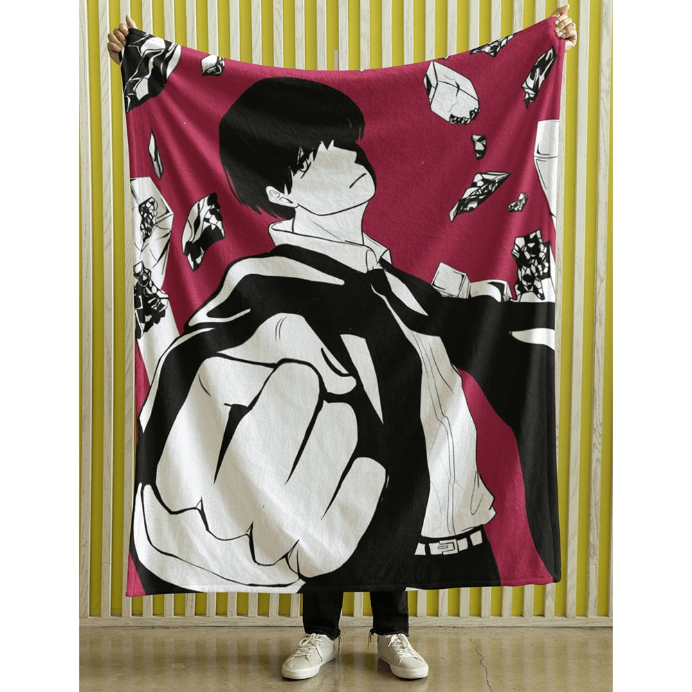 Mashle Magic And Muscles Mash Throw Blanket
