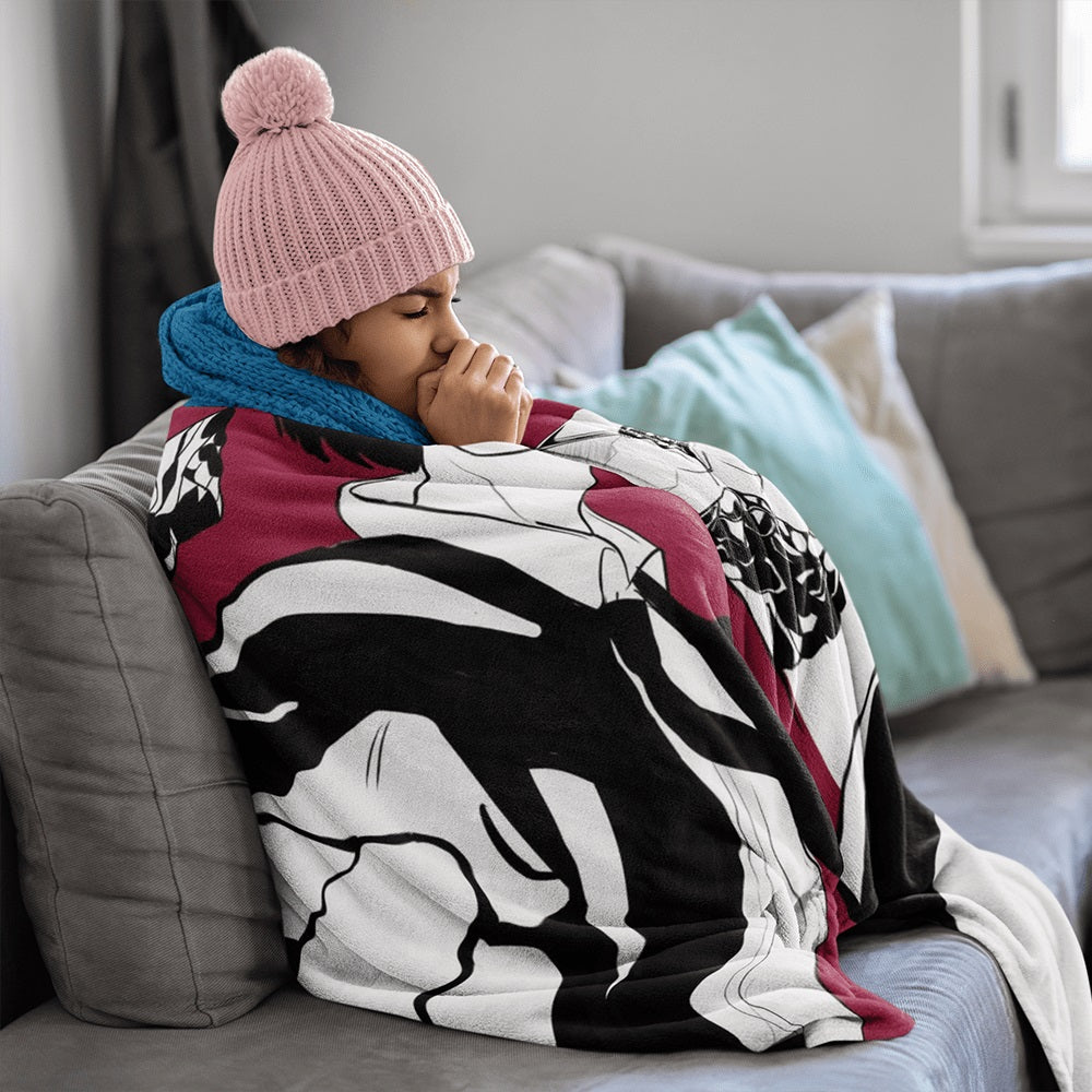 Mashle Magic And Muscles Mash Throw Blanket