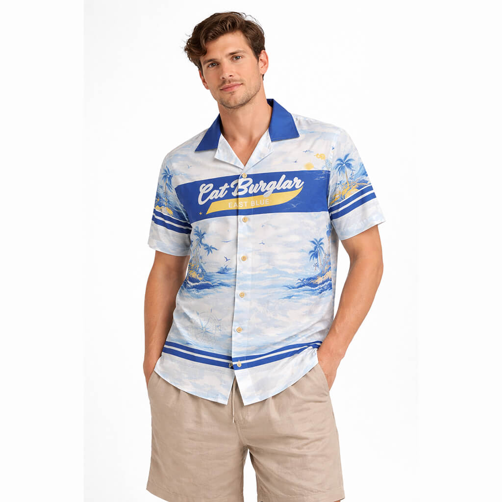 Nami One Piece East Blue Button up Hawaiian Shirt