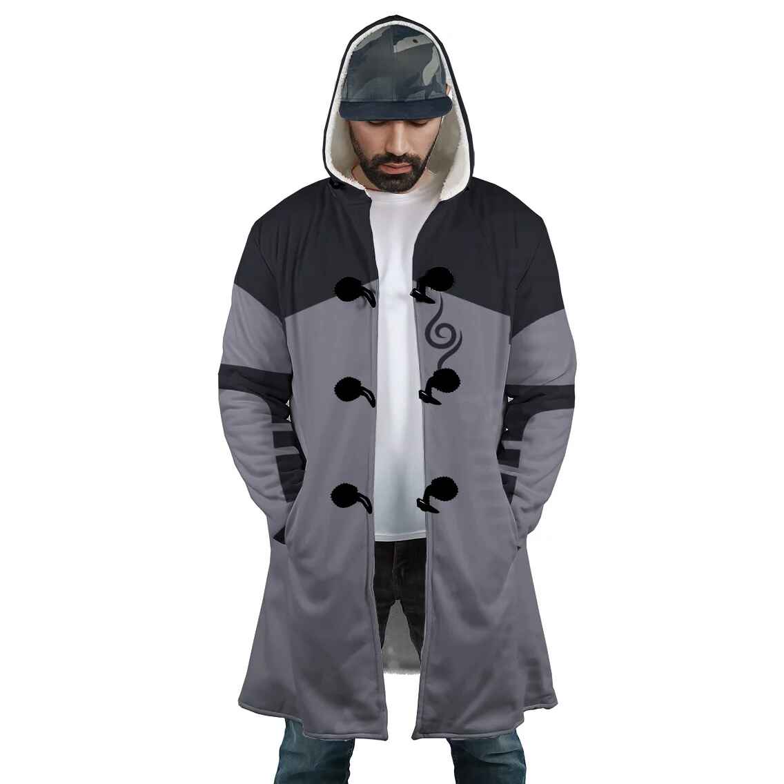 Kakashi Hatake Anbu Shinobi Hooded Cloak Coat