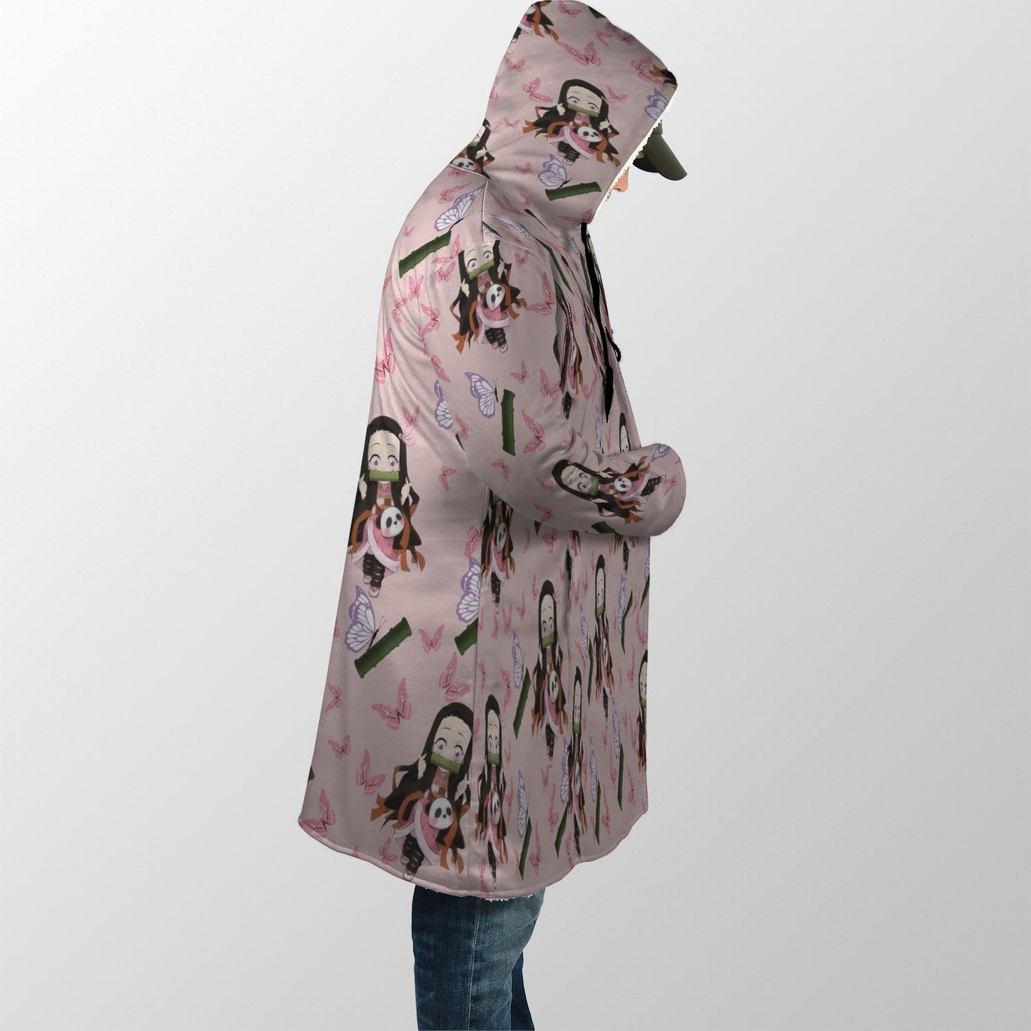 Demon Slayer Nezuko Kamado Kawaii Hooded Cloak Coat