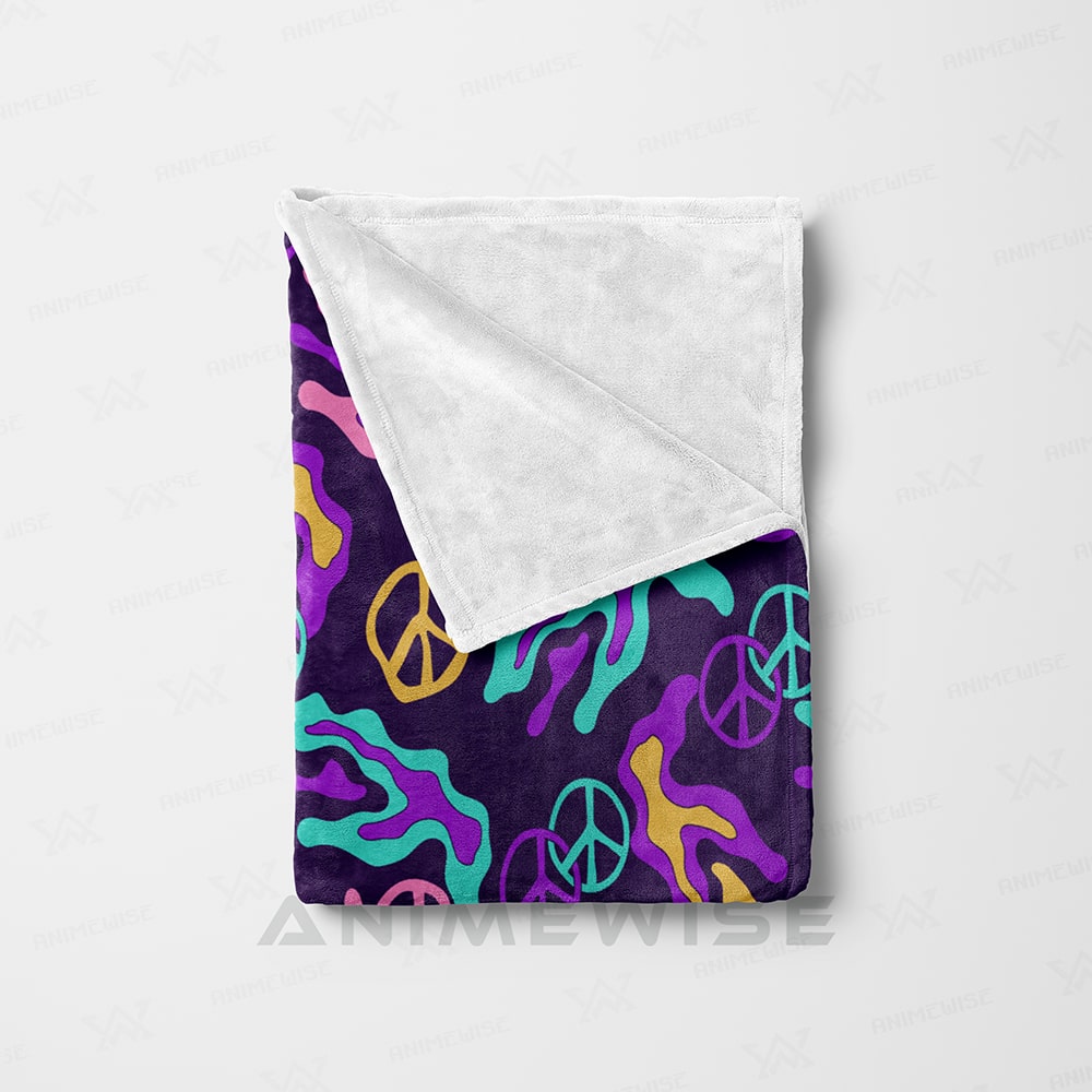 Psychedelic Abstract Pattern Blanket