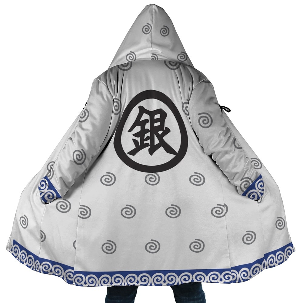 Sakata Gintoki Gintama Hooded Cloak Coat