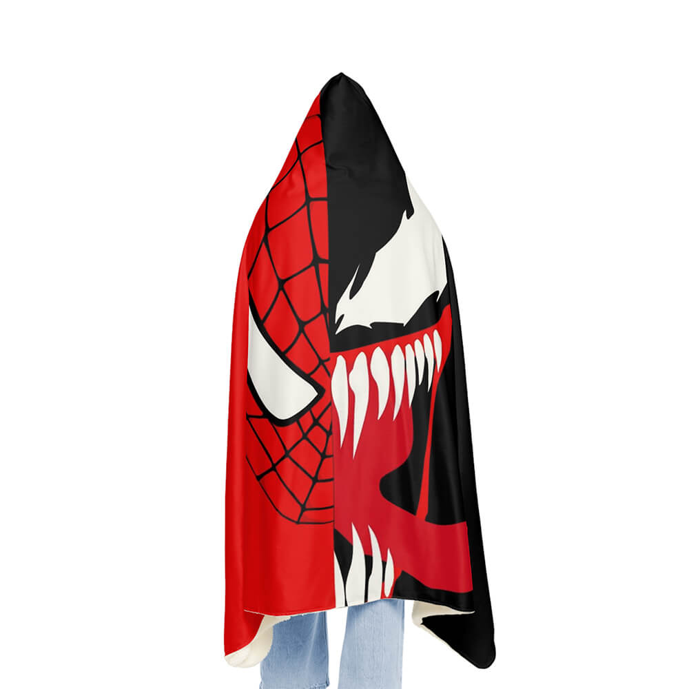 Comic Spidey Venom Crossover Halbblut-Kuscheldecke