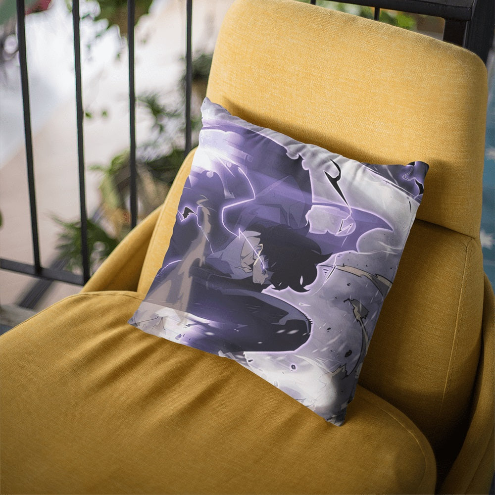 Sung Jin Woo Solo Leveling Throw Pillow