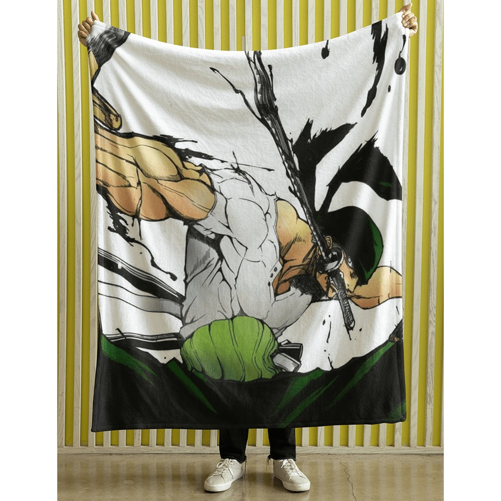 Swordsman Zoro One Piece Throw Blanket