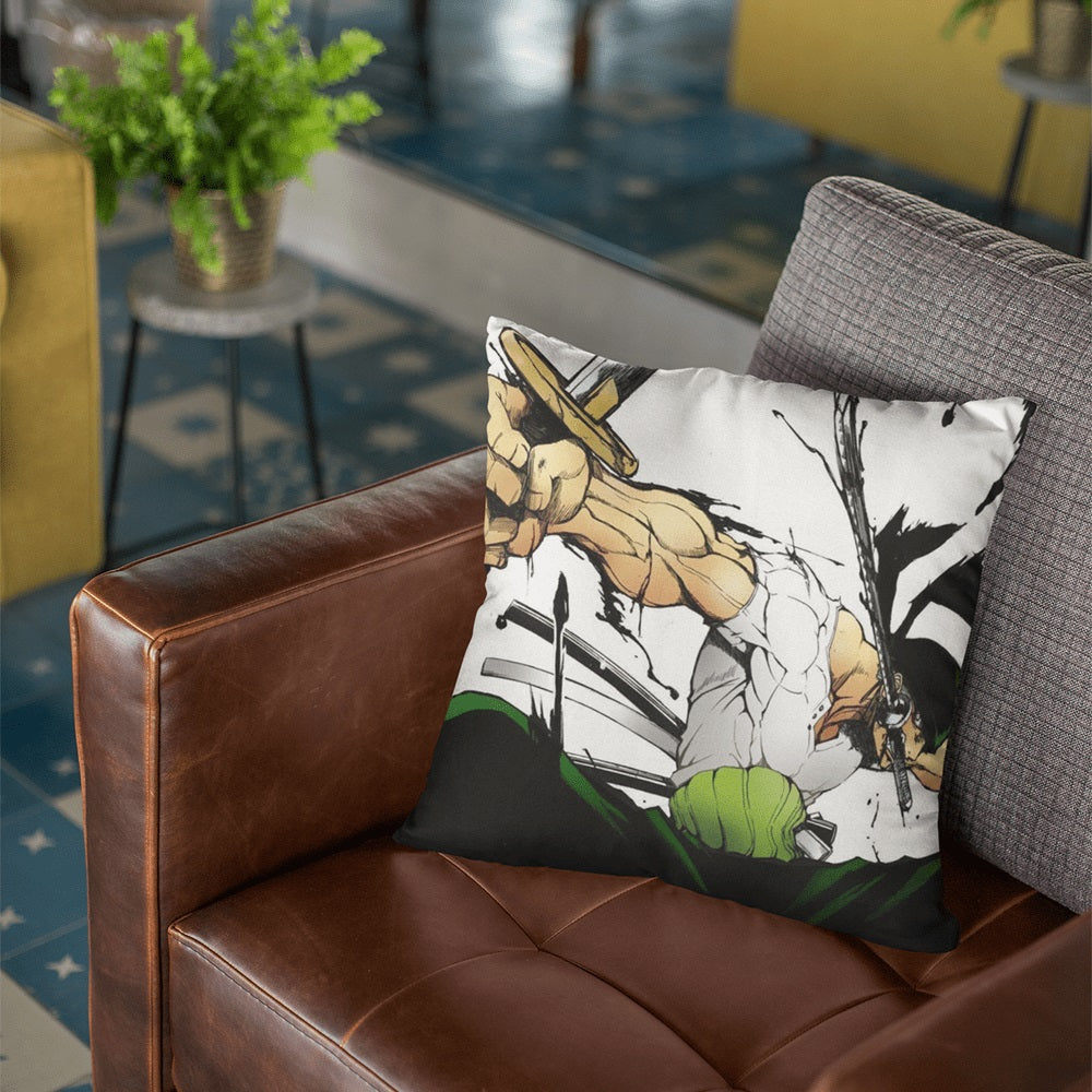 Swordsman Zoro One Piece Throw Pillow