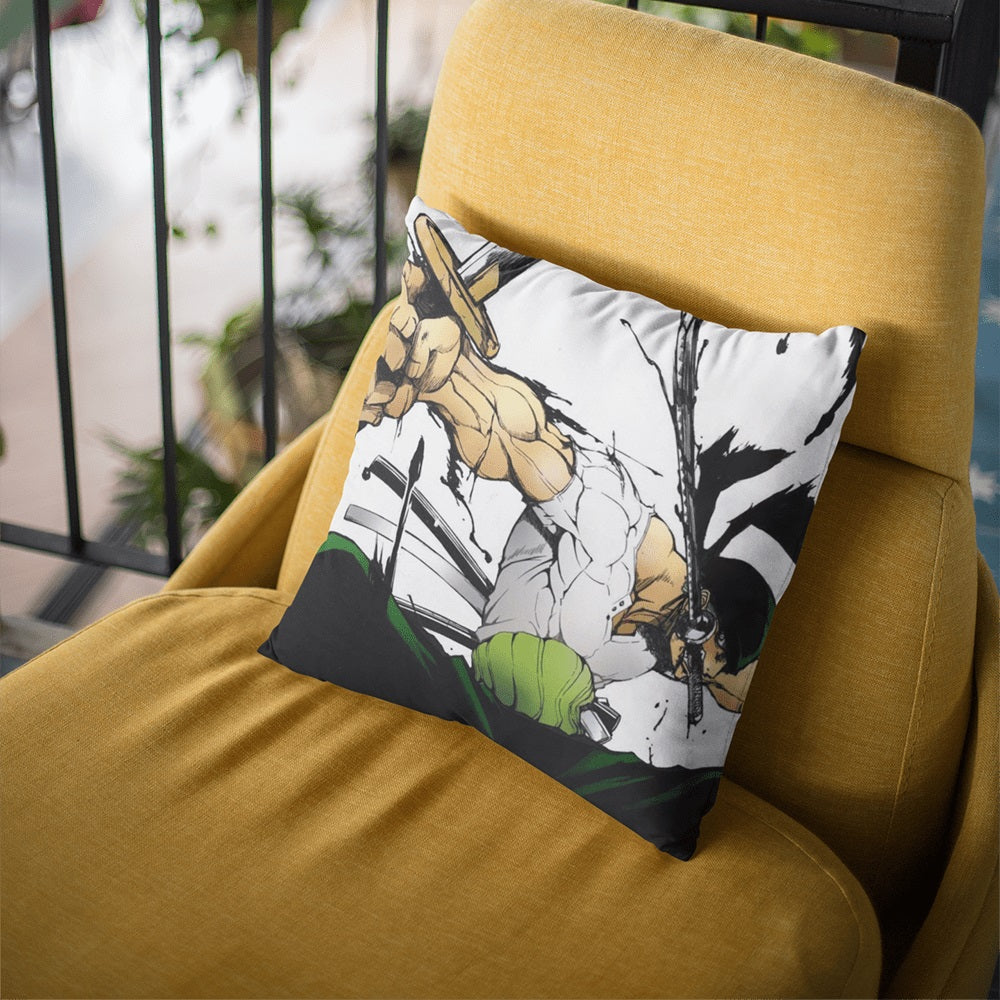 Swordsman Zoro One Piece Throw Pillow