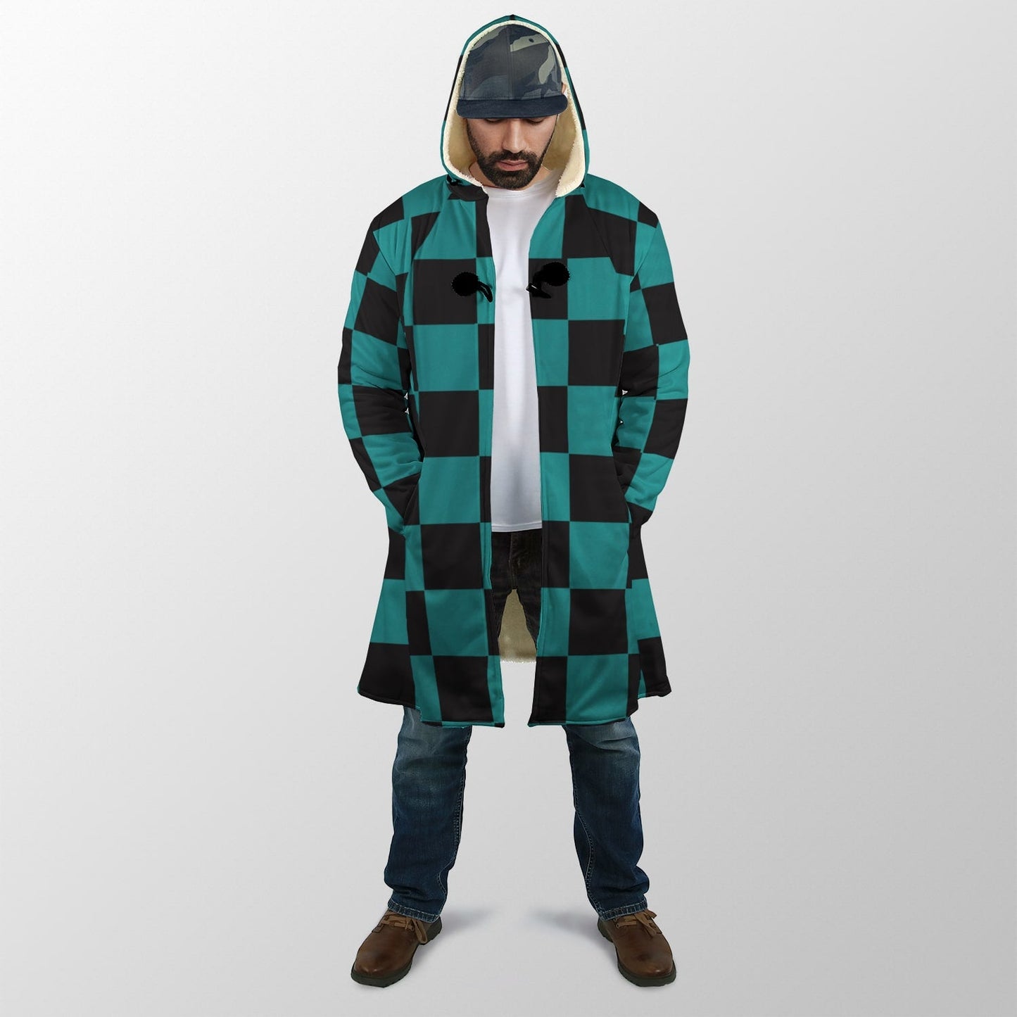 Tanjiro Kamado Classic Demon Slayer Hooded Cloak Coat