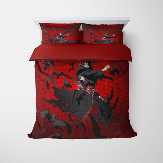 Uchiha Itachi Home Basic Microfiber Tailored Naruto Comforter Set