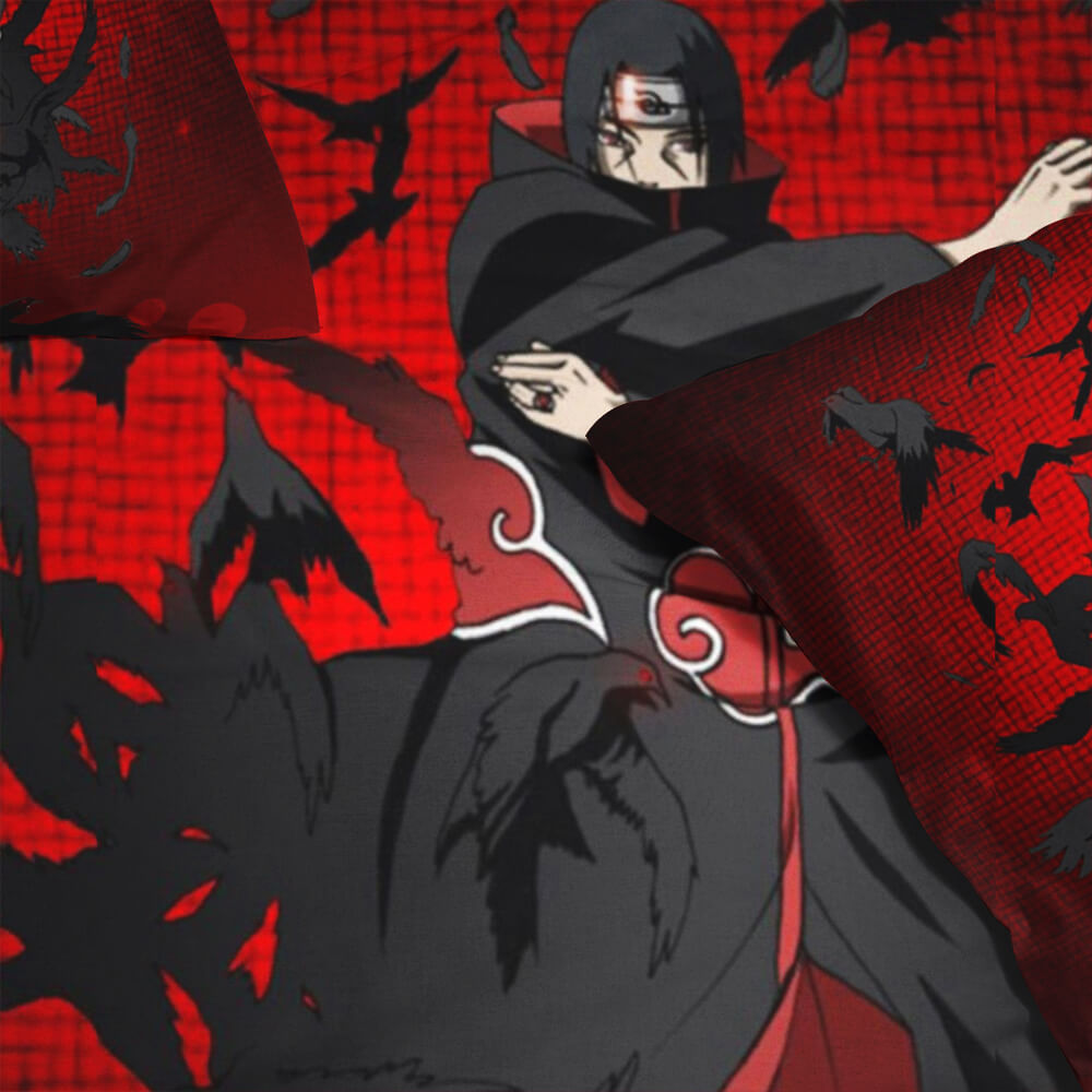 Uchiha Itachi Home Basic Microfiber Tailored Naruto Comforter Set