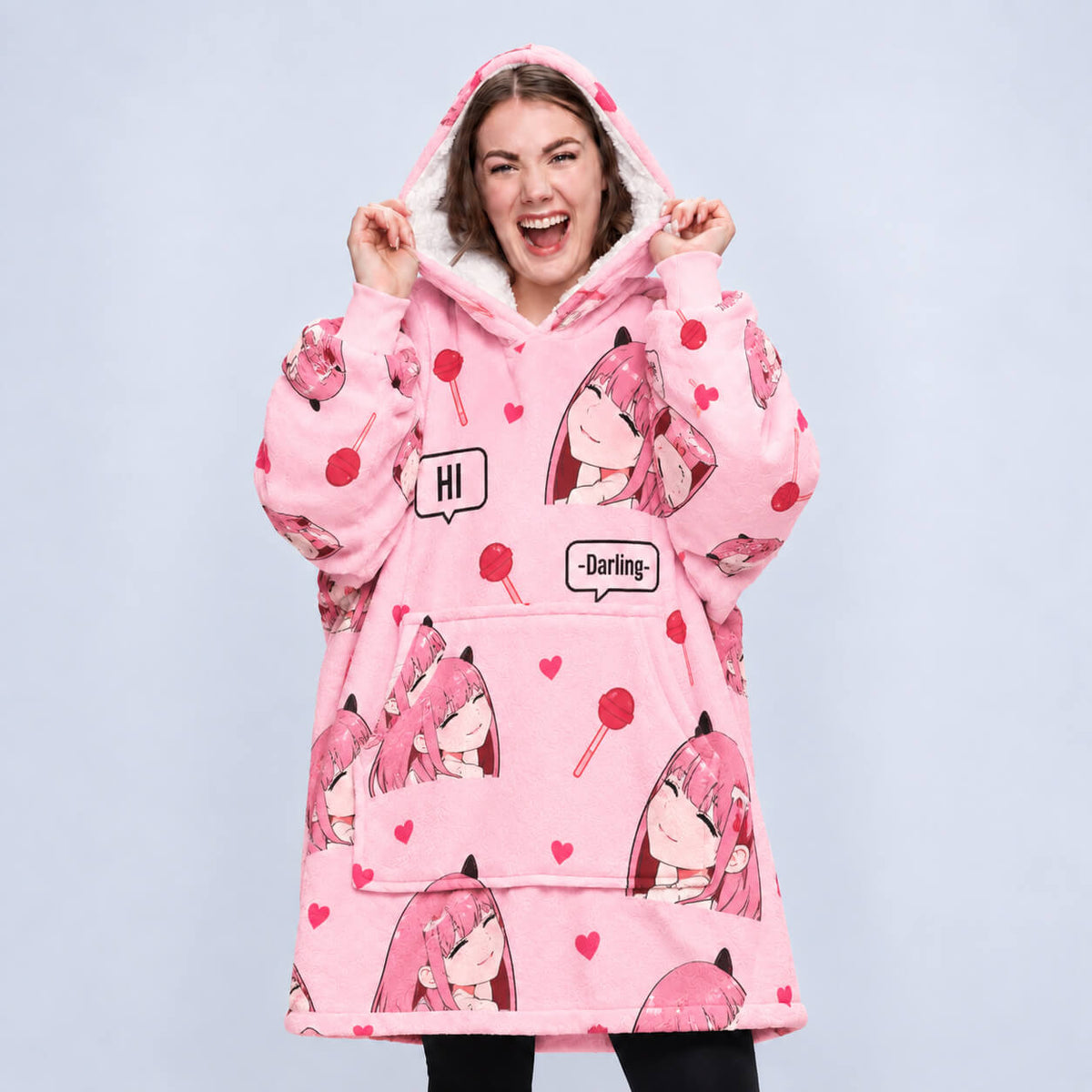 D-Franxx O2 Kawaii Oversized Decken-Hoodie